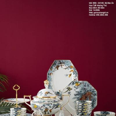 BỘ BÀN ĂN HỌA TIẾT MUÔN THÚ